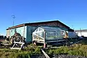 Ayon, private building with greenhouse