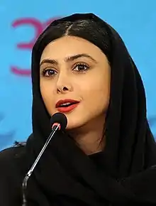 Iranian actress Azadeh Samadi