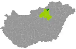 Bélapátfalva District within Hungary and Heves County.
