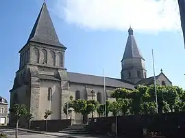 The church in Bénévent-l'Abbaye