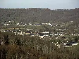 The village seen from Averan