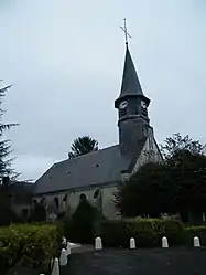 The church in Béthencourt-sur-Somme