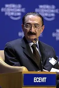 Bülent Ecevit, former Prime Minister of Turkey