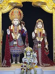 Rama, Sita, and Hanuman