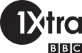 BBC Radio 1Xtra logo from its 2002 launch until 2007, known as "BBC 1Xtra".