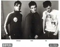 BBMAK, 2002.  L-R: Christian Burns, Mark Barry and Stephen McNally