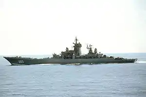 Russian battlecruiser Kirov, 1983