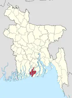 Location in Bangladesh