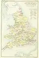 Map of constituencies in England and Wales