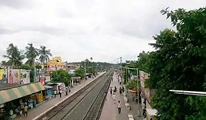 Bird's eye view of Birati railway station