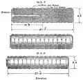 Full charge (top) and reduced charge (bottom) powder cartridges