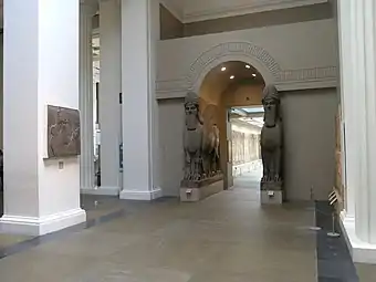 Room 8 – Pair of Lamassu from Nimrud & reliefs from the palace of Tiglath-Pileser III
