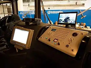 Launch console in the cab