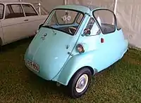 BMW Isetta 300. This example has the early bubble window body.