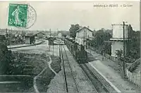 The station probably in 1907
