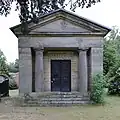 A family mausoleum on the cemetery ground