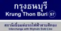 Krung Thon Buri Station Traditional sign (BTS)