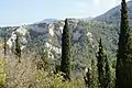 Eastern slope of the gorge in the north of Babadağ (picture taken at the cemetery which is located at the northern entrance to town)