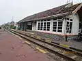 The Babadan railway station's old building has not been used since 30 April 2019