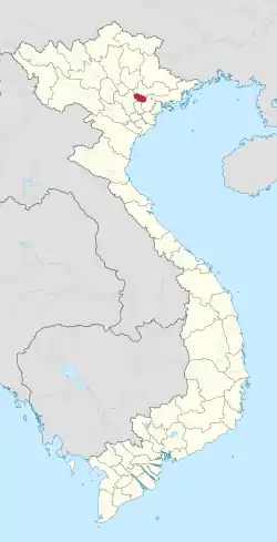 Location of Bắc Ninh within Vietnam