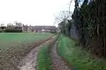 Back Lane, Lower Stonnall, an unadopted road.