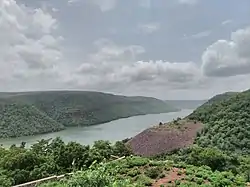 Krishna River gorge at Srisailam