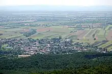 View of Gainfarn from Harzberg