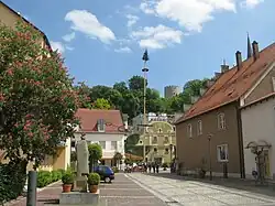 Town center with the castle