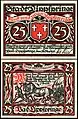 25-Pfennig Notgeld from 1921