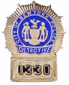 Detective badge