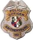 Badge of a Gaithersburg Police Department officer