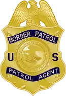 Badge of the United States Border Patrol, circa 1999.