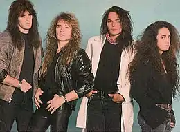 (L to R) Greg Chaisson, Eric Singer, Ray Gillen, Jake E. Lee