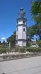 Miniature Lighthouse Sculpture at the Main Crossroad