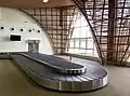 Baggage handling area of the airport