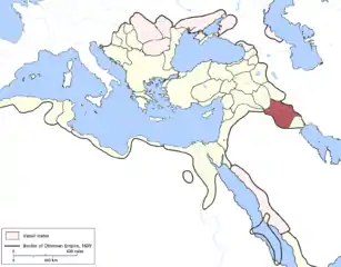 Baghdad Eyalet in 1609