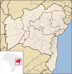 Location of Conceição do Almeida