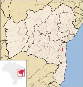Location of Ibirapitanga