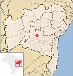 Location in Bahia  state