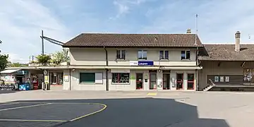 old station building in 2019
