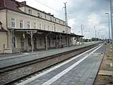 Platform of the train station