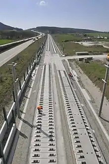 New line in the valley of the Wipfra in April 2013