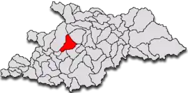 Location in Maramureș County