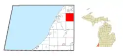 Location within Berrien County