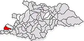 Location in Maramureș County