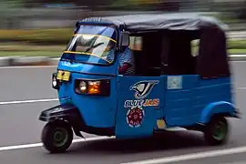 Image 68Compressed natural gas fuelled Bajaj in Jakarta. (from Transport in Jakarta)