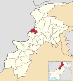 Map of Bajaur District
