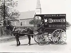 Bakery delivery wagon, Australia 1900s