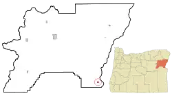 Location in Oregon