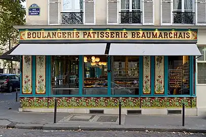 Rococo Revival - Boulangerie (Boulevard Beaumarchais no. 28), Paris, 1900, by Benoit et fils